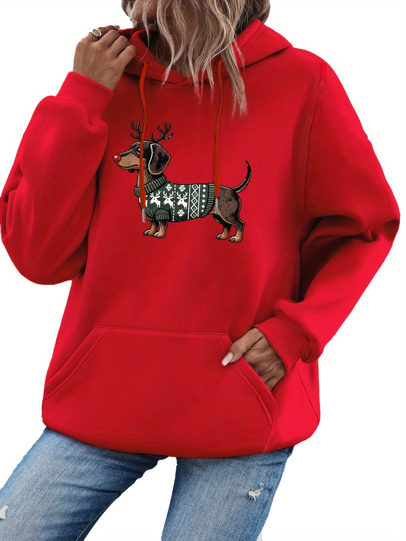 Sylvie - Hoodie Chic Imprimé Teckel