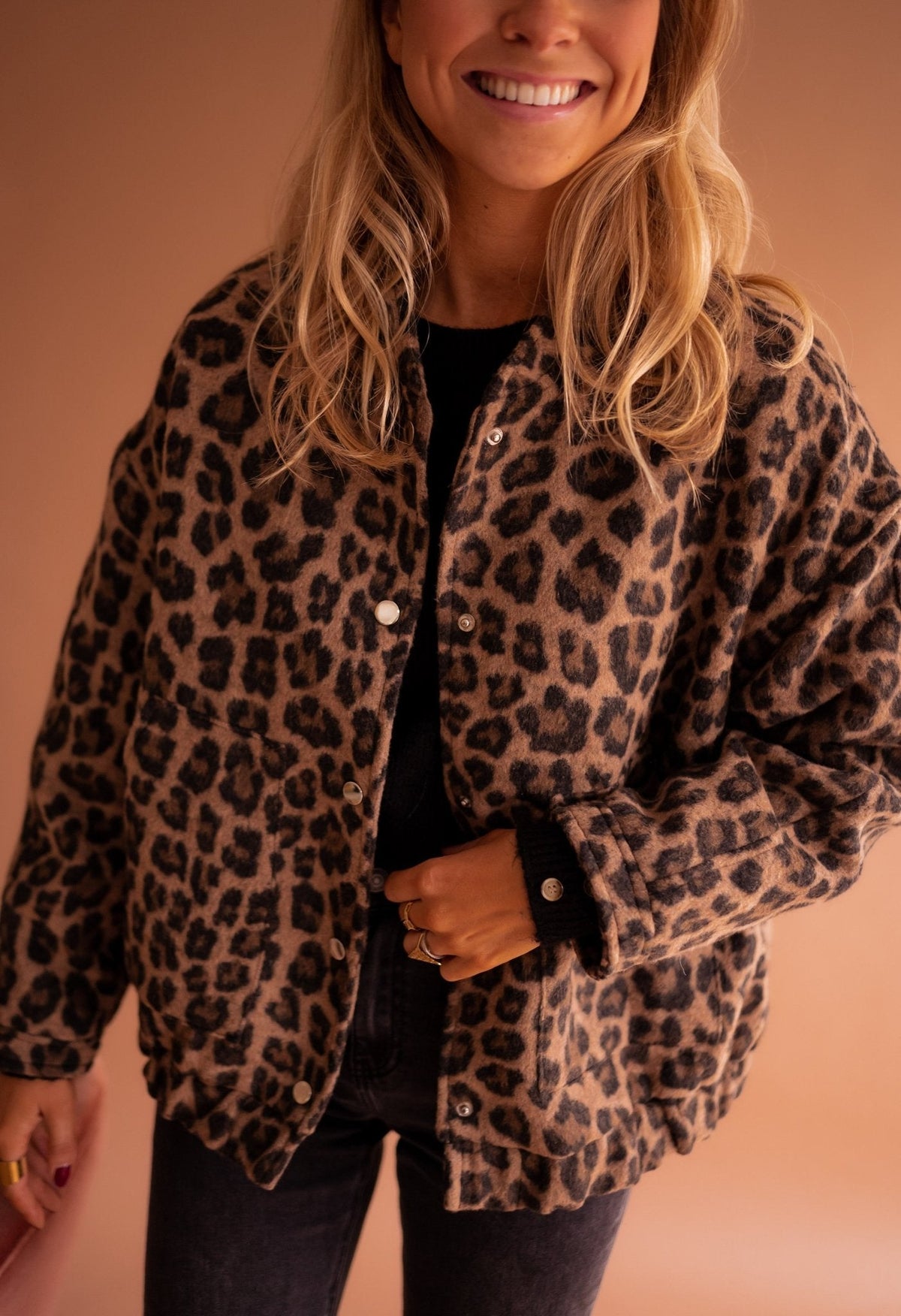 Camille | Veste Stylée Léopard Oversize