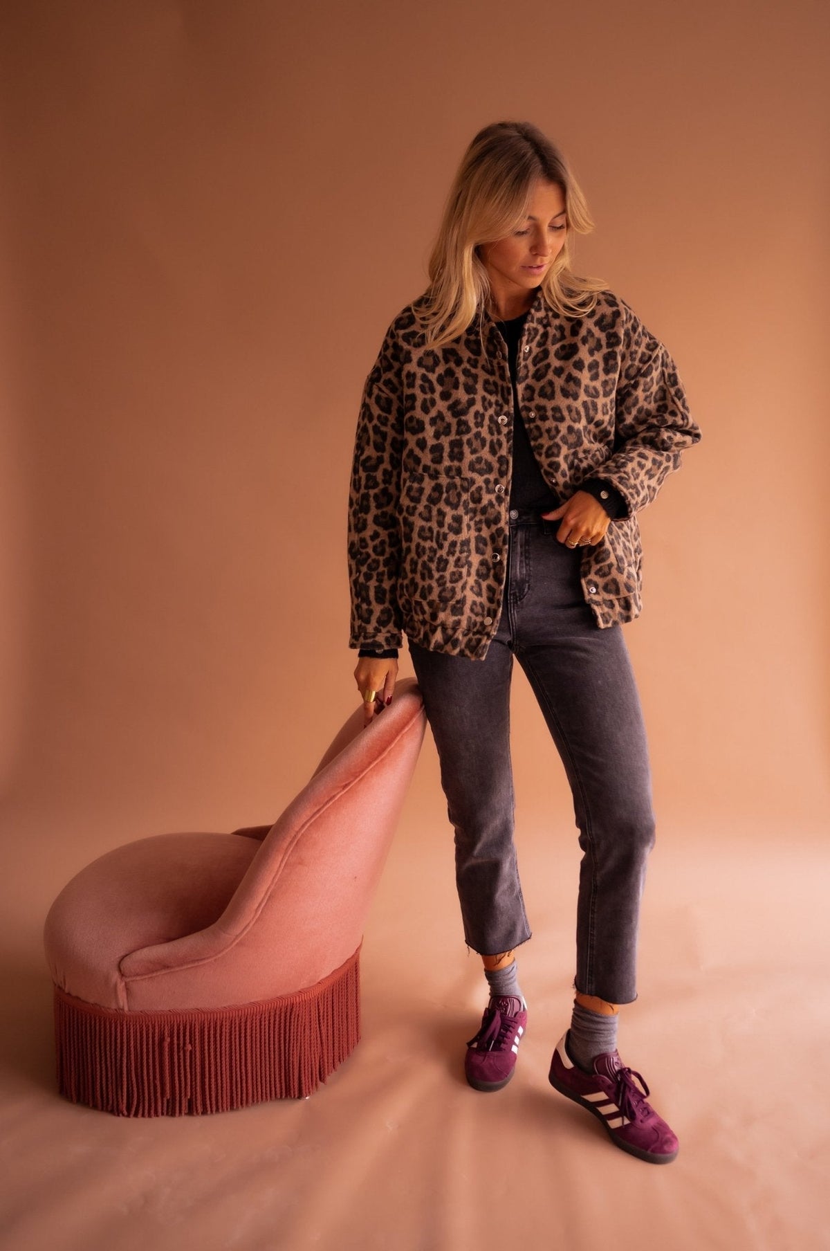 Camille | Veste Stylée Léopard Oversize