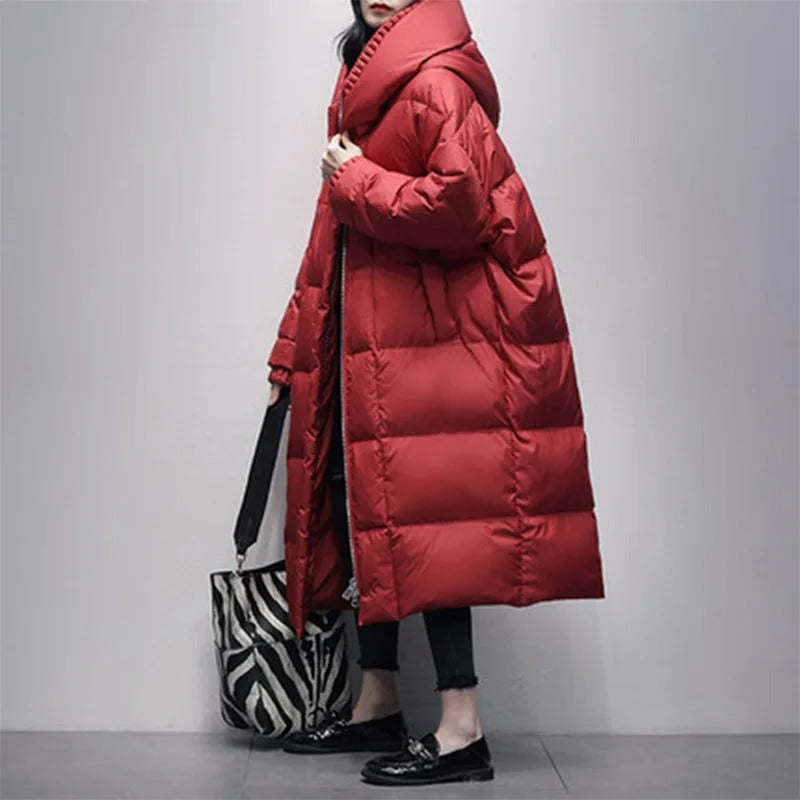 Aurélie - Doudoune Chic Oversize à Capuche