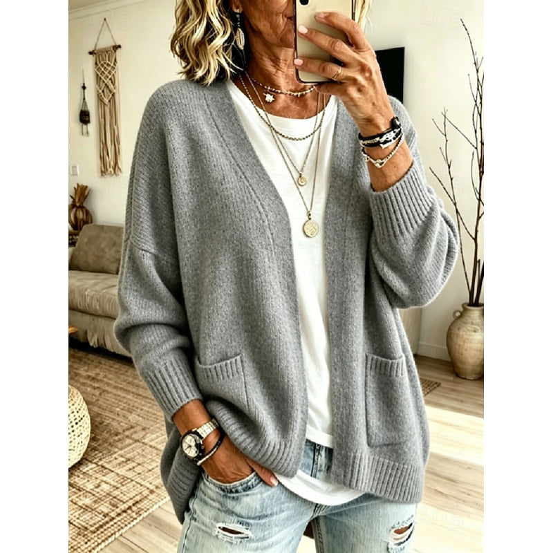 Sylvie - Gilet Élégant Long Ouvert