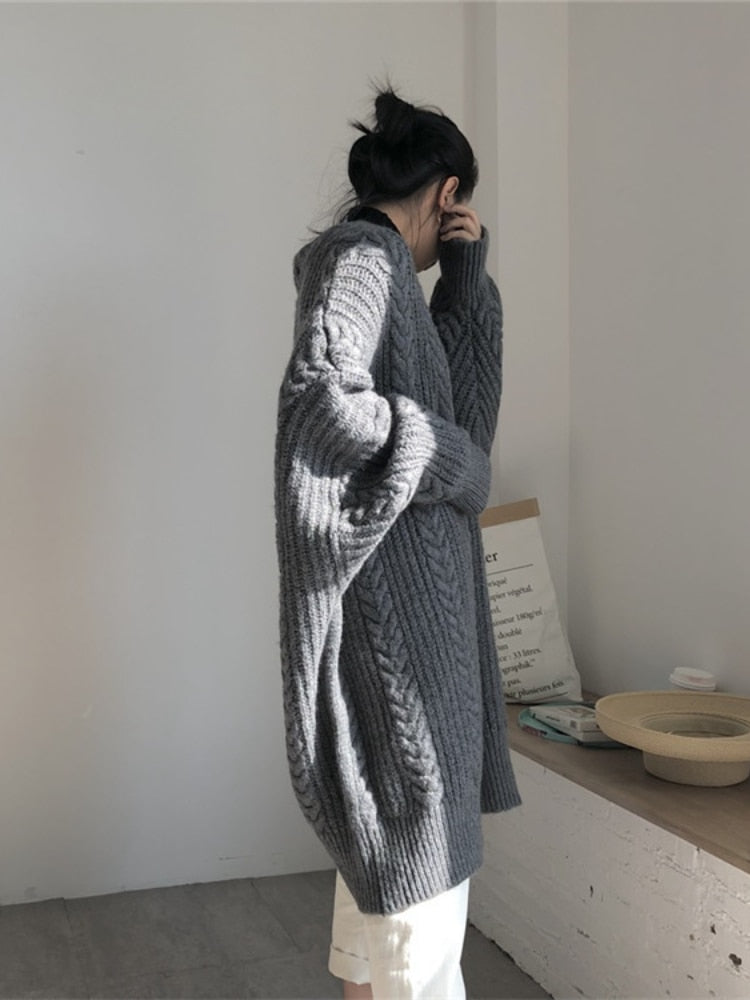 Manon - Gilet Élégant Long Torsadé