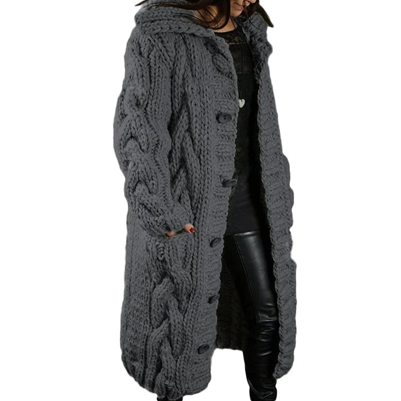 Camille - Gilet Élégant Long Torsadé