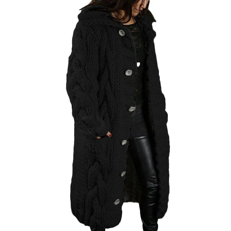 Camille - Gilet Élégant Long Torsadé