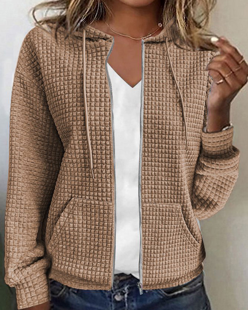 Priya - Gilet Chic Zippé Capuche