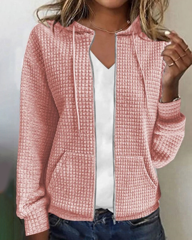 Priya - Gilet Chic Zippé Capuche