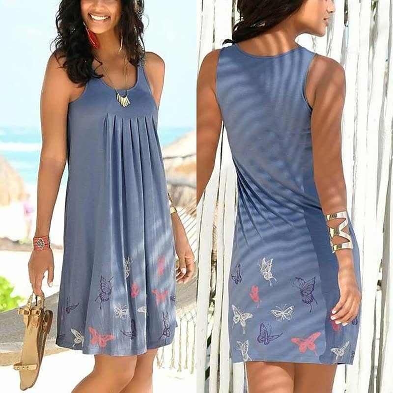 Sandrine - Robe Midi D'Été Légère