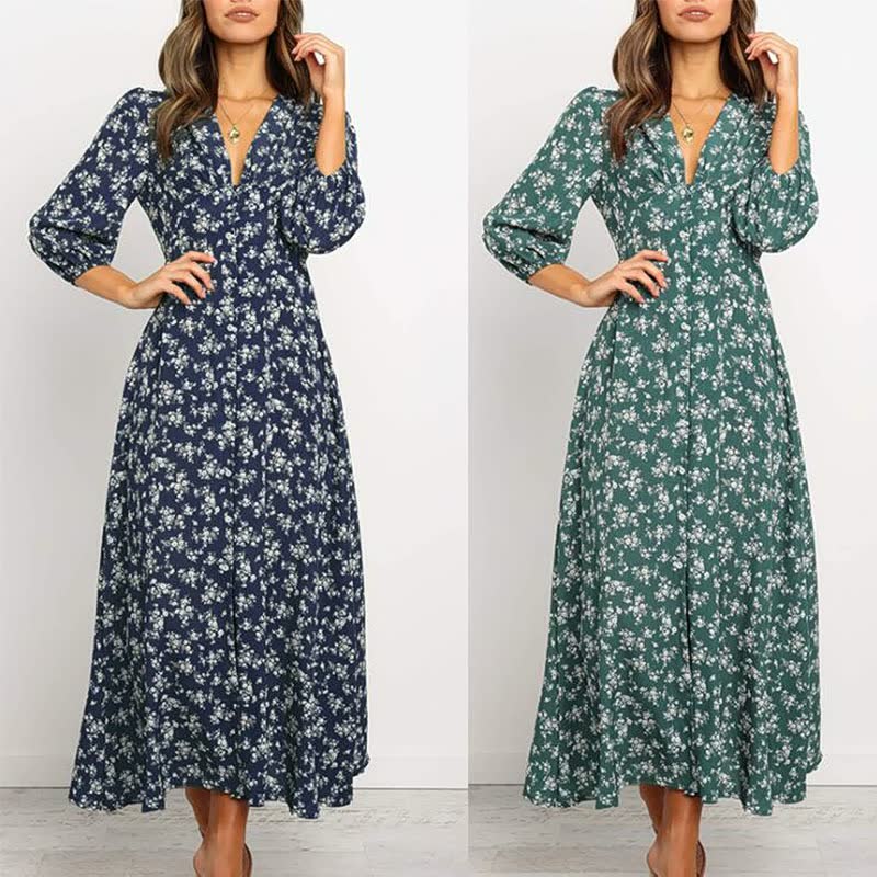 Delphine - Robe Maxi D'Été Élégante
