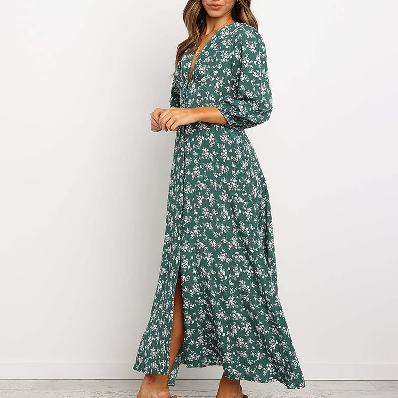Delphine - Robe Maxi D'Été Élégante