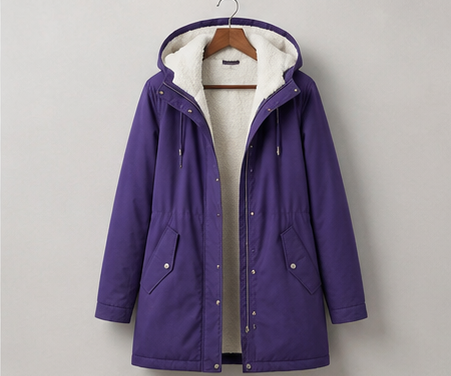 Nathalie | Parka Élégante Chaude à Capuche