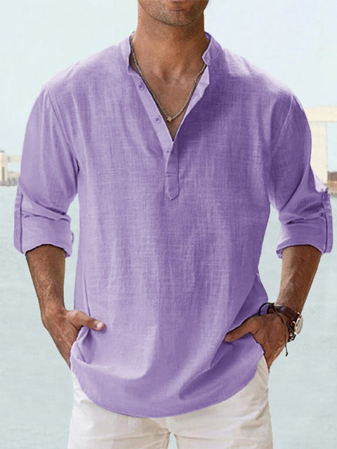 Sébastien - Chemise Lin D'Été Fluide Homme