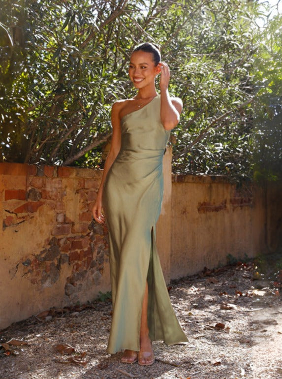 Delphine - Robe Sexy À Fente Asymétrique 2