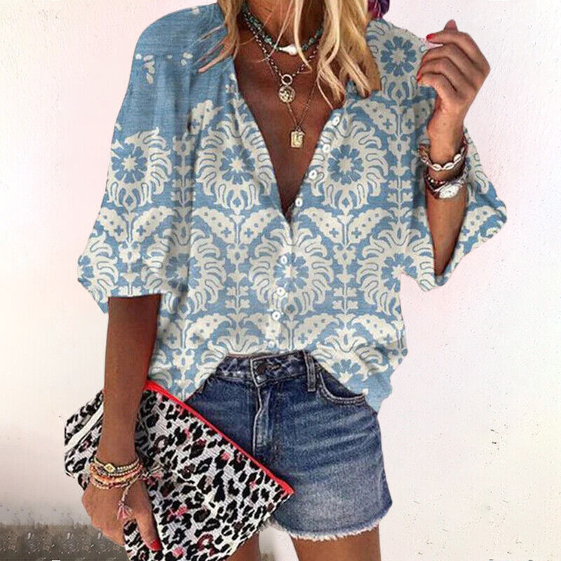 Marine - Blouse Bohème Légère