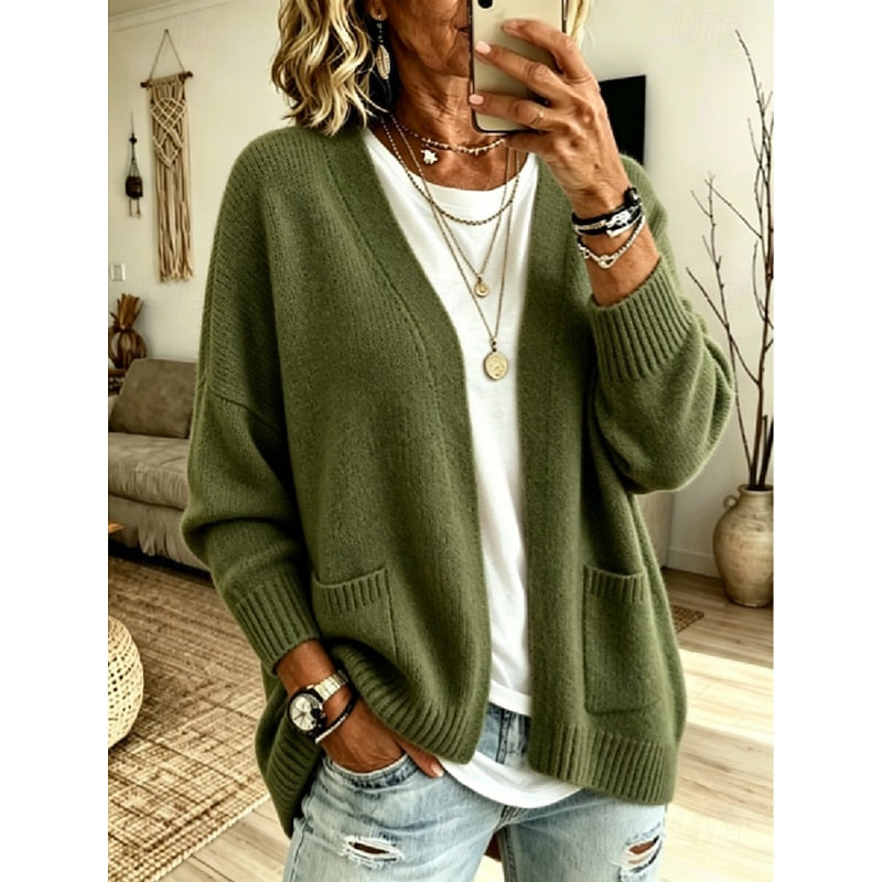 Sylvie - Gilet Élégant Long Ouvert