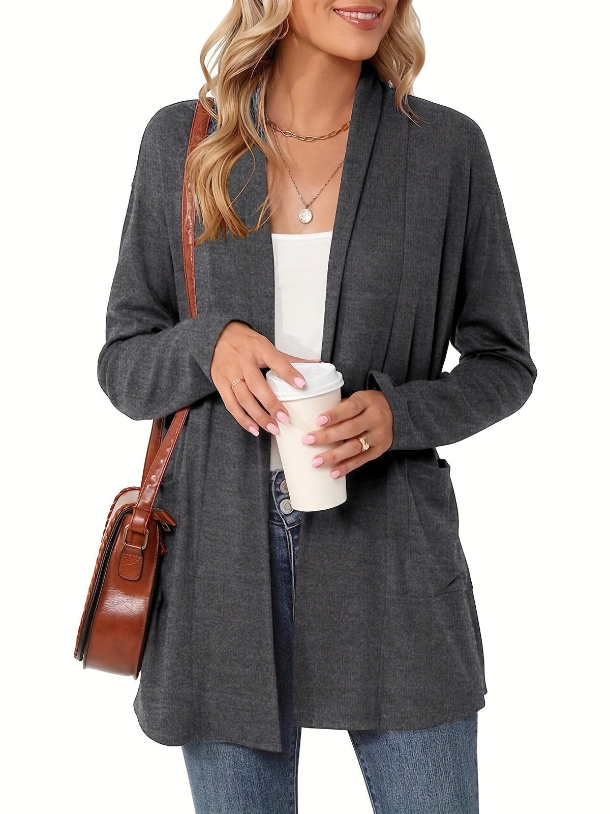 Sylvie - Gilet Chic Long Ouvert
