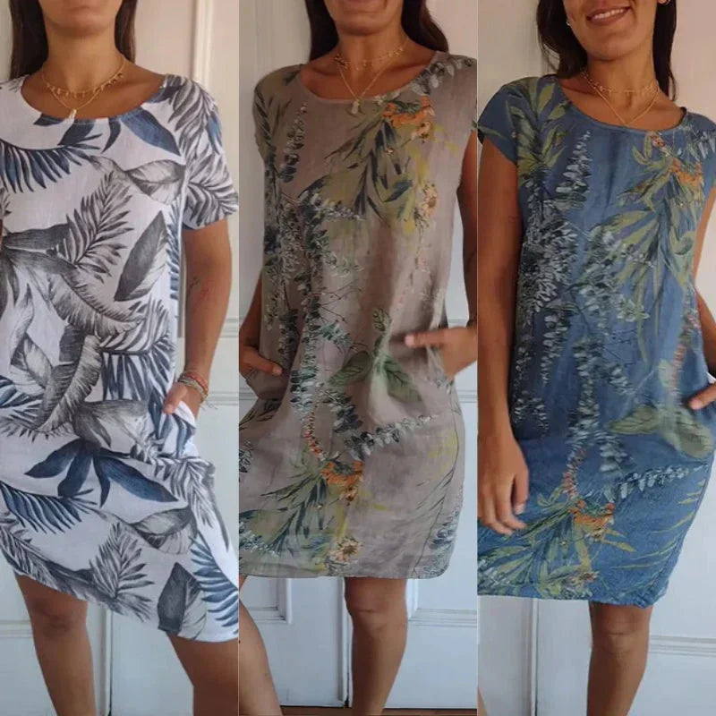 Robe D'Été Femme Imprimée Fluide - Julie