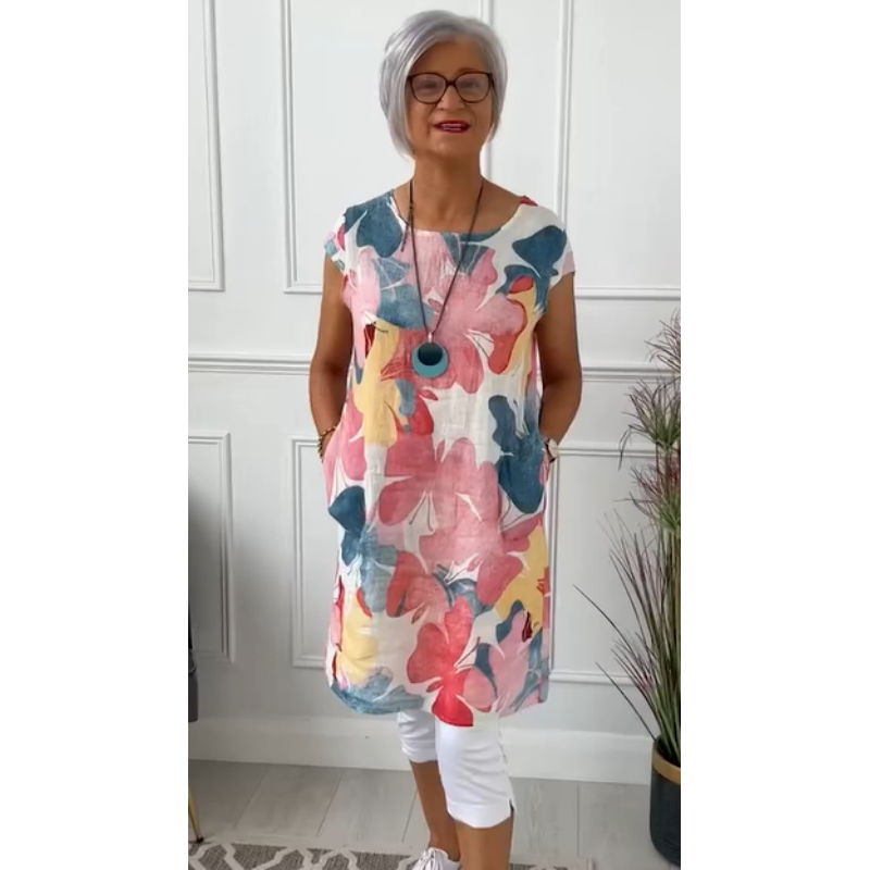 Robe Tunique Femme Fleurie - Linda
