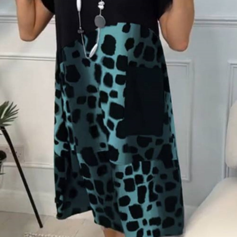 Robe Femme Léopard à Poches - Sarah