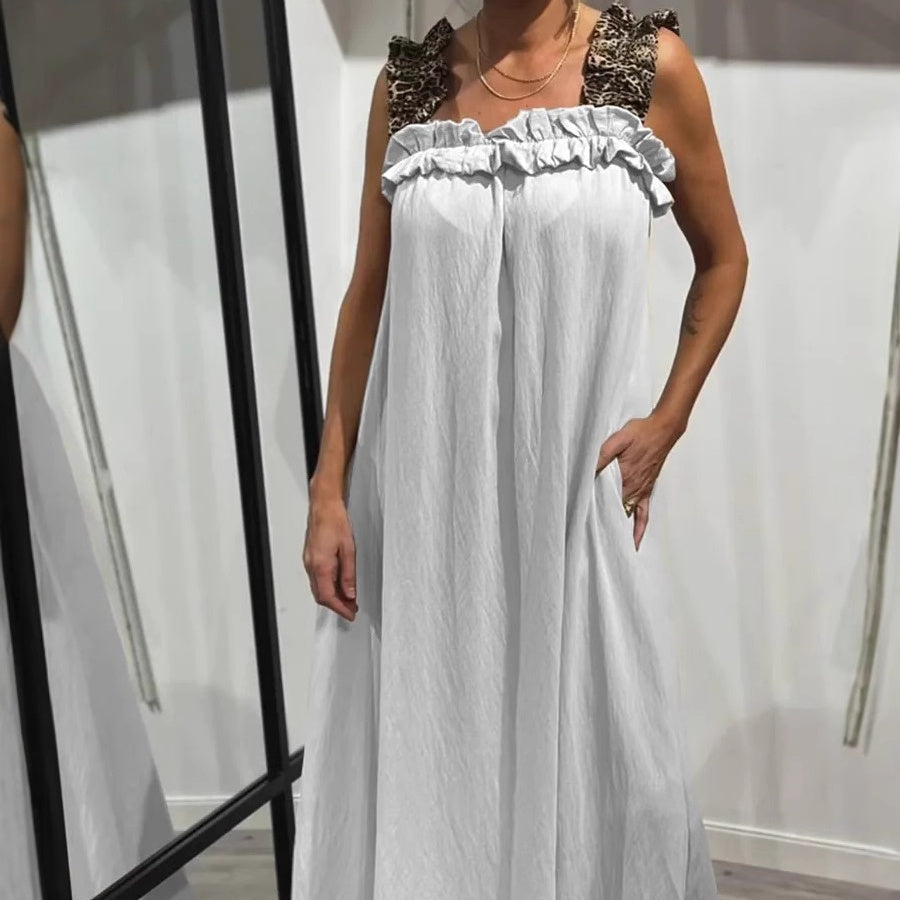 Marlène - Robe Longue Sans Manches à Poches