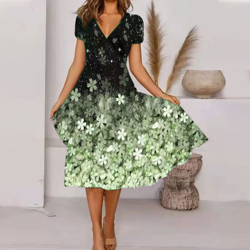 Liesbeth - Magnifique Robe Midi Fleurie