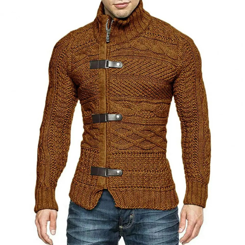 Bastien - Pull Col Roulé Chaud Homme