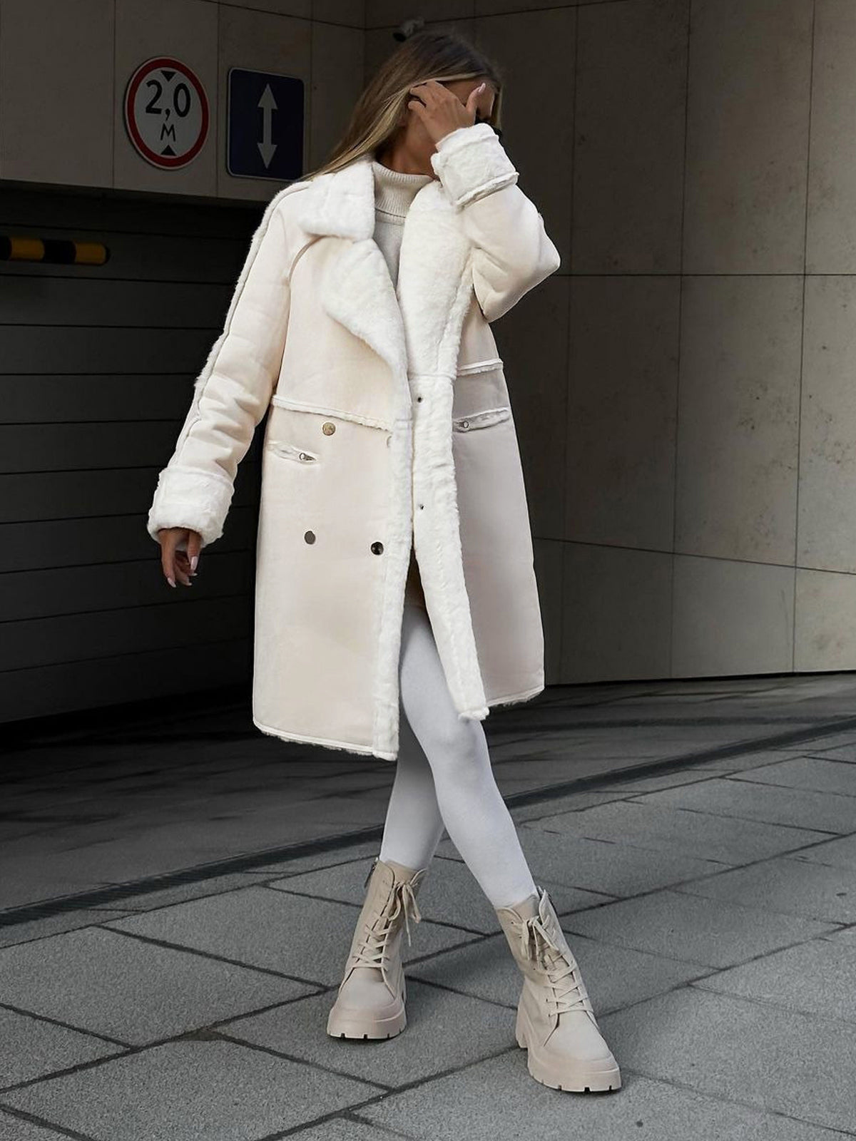 Caroline | Manteau Élégant Long Polaire