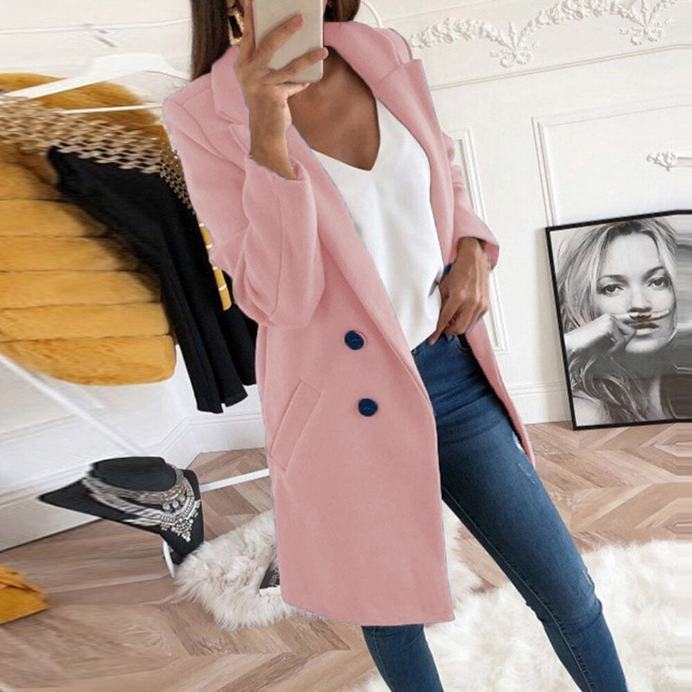 Martine | Manteau Chic Mi-Long Chaud