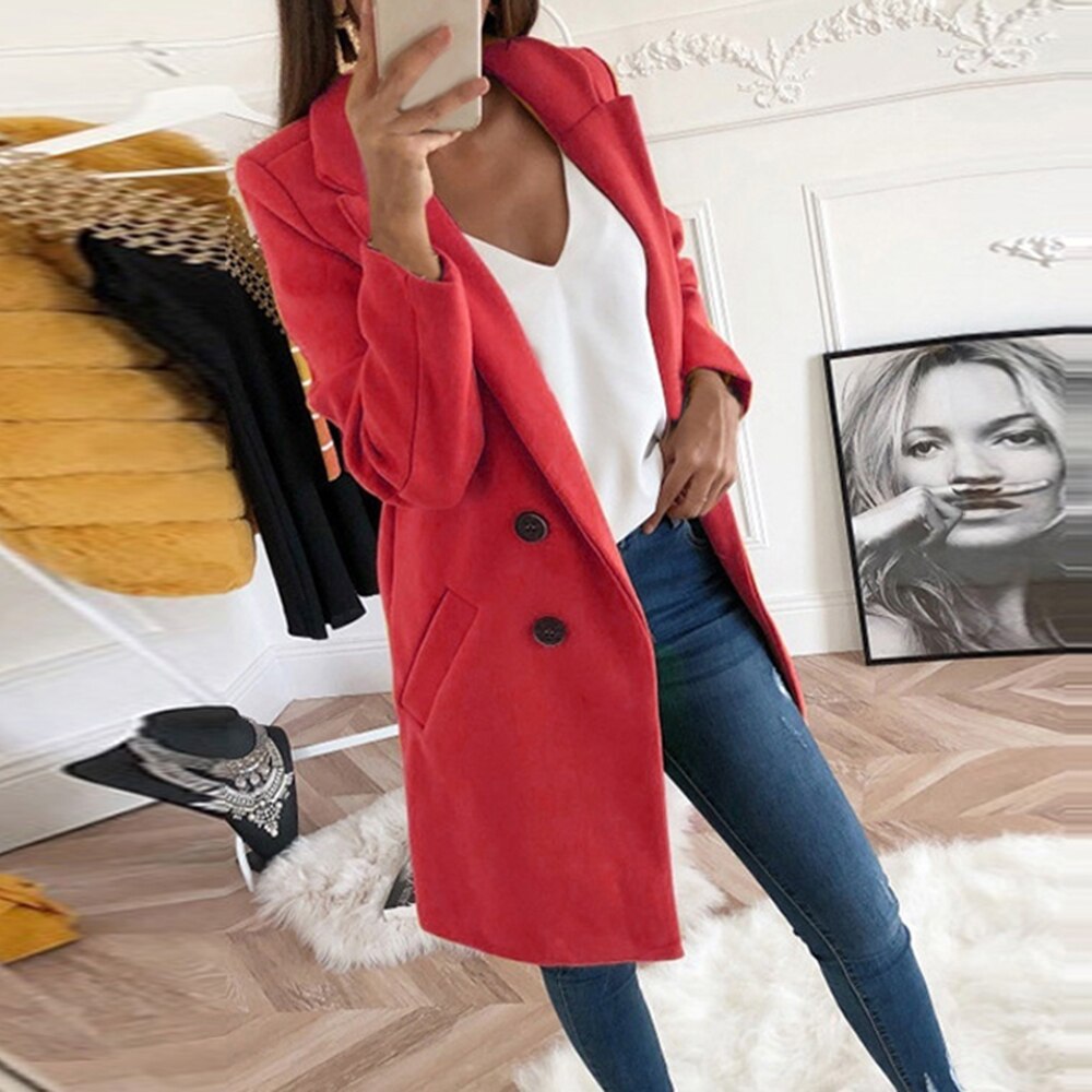 Martine | Manteau Chic Mi-Long Chaud