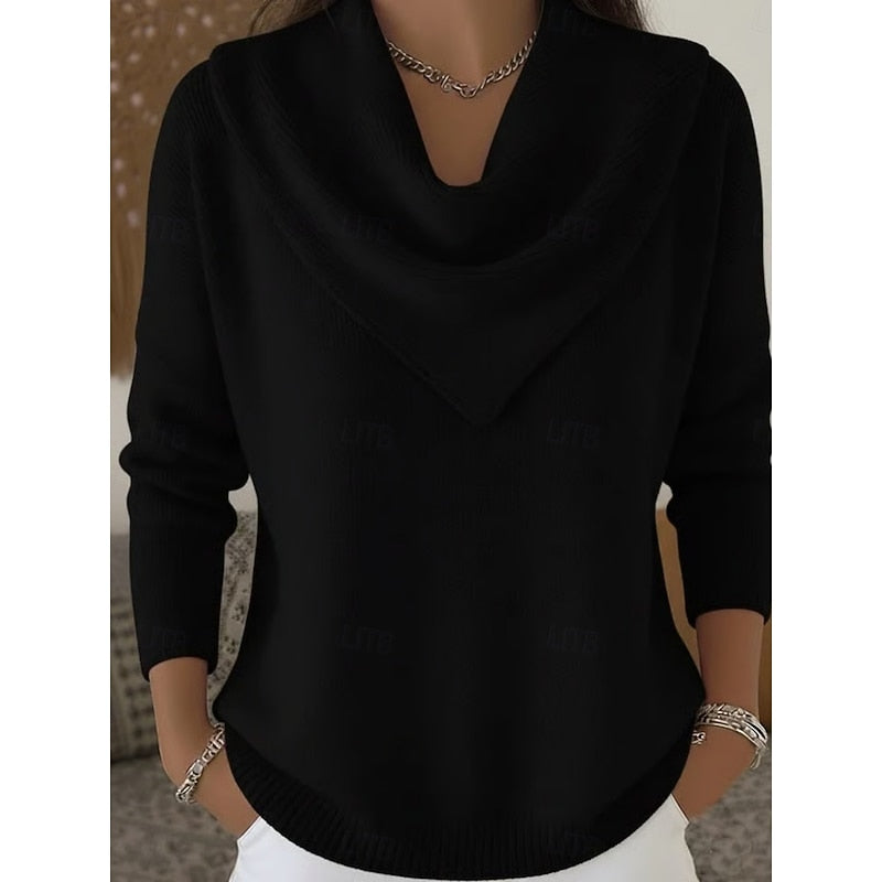 Sylvie - Pull Raffiné Maille Fine Col Bénitier