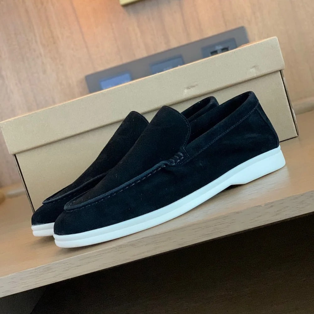 Raphaël - Mocassins Daim Confortables Style Old Money Homme