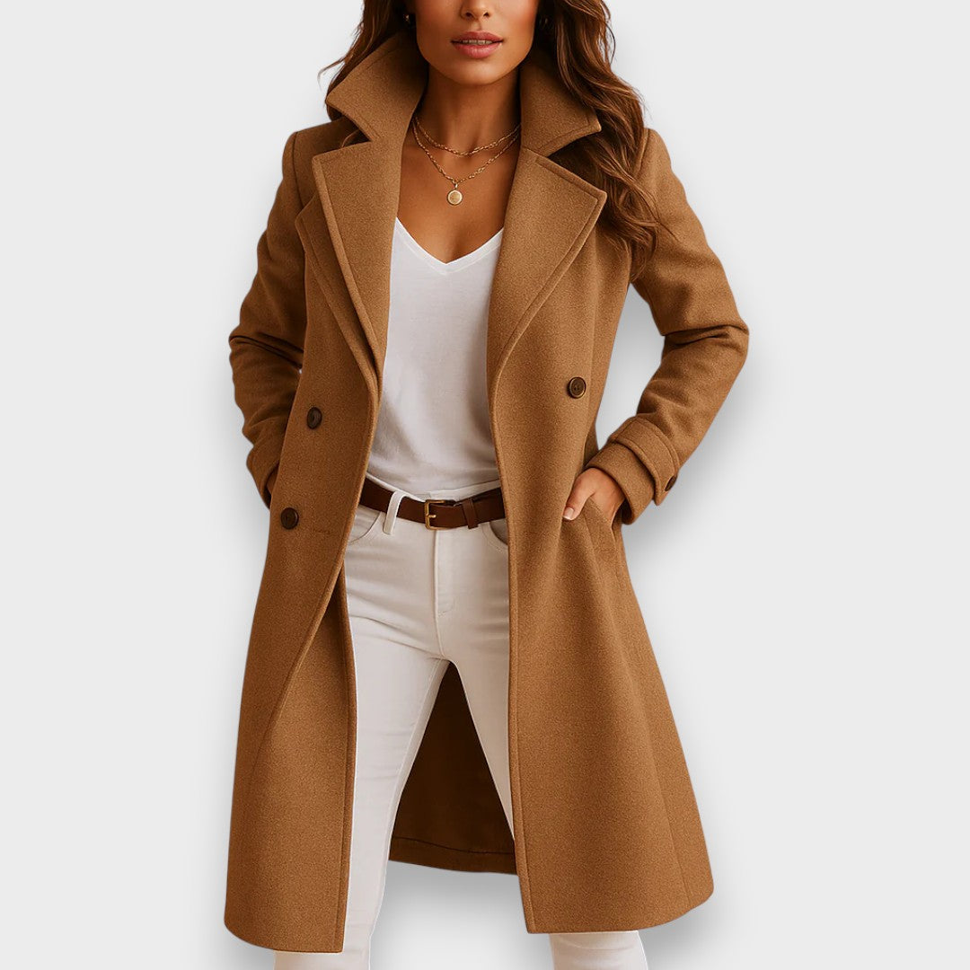 Élodie | Manteau Élégant Court Cintré