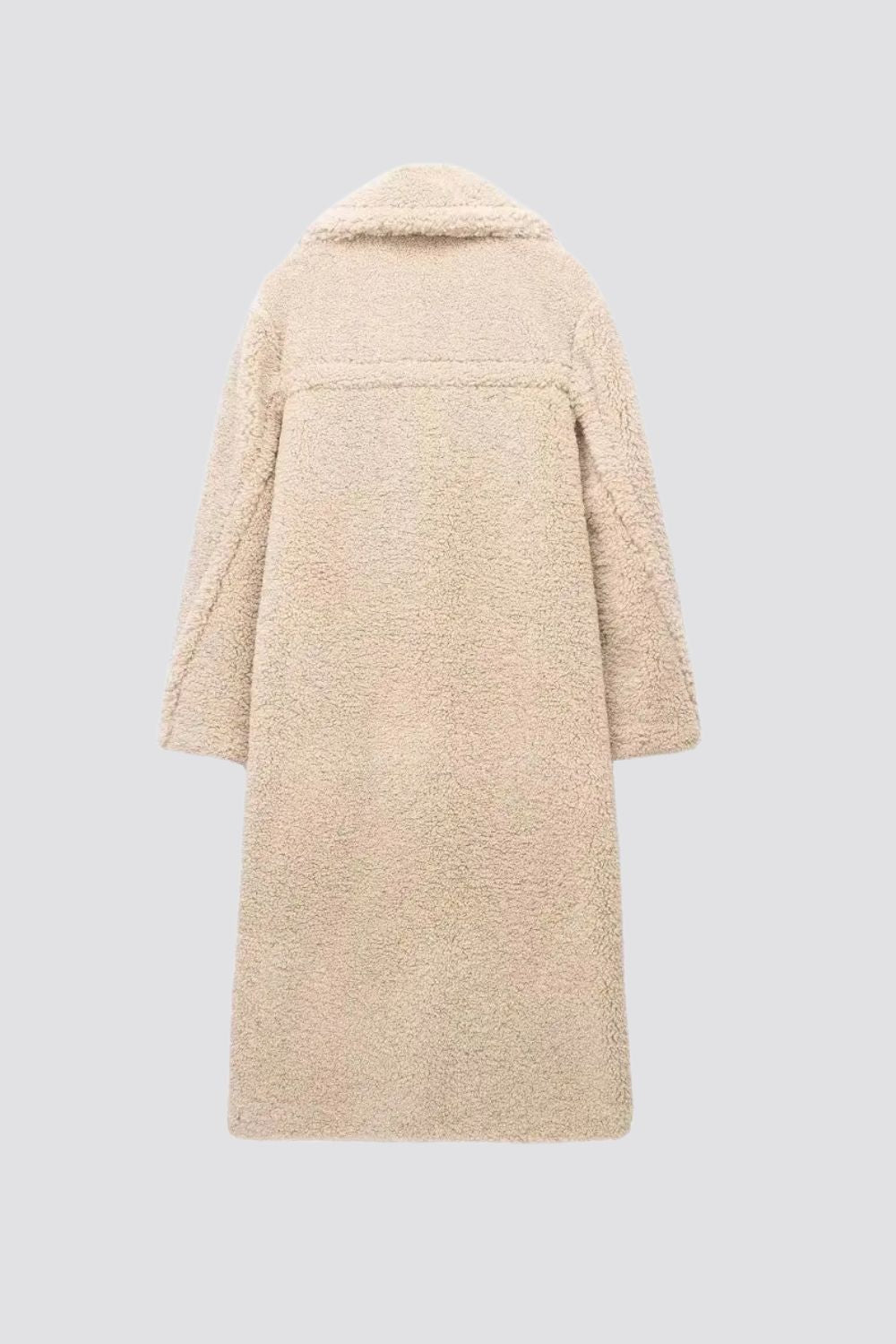 Nathalie - Manteau Élégant Long Teddy