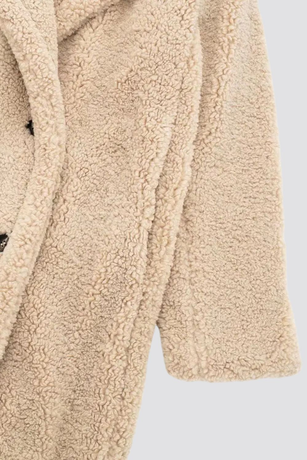 Nathalie - Manteau Élégant Long Teddy