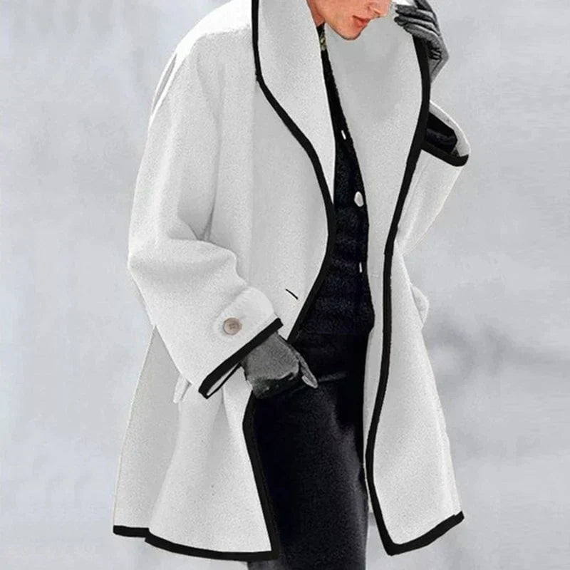 Marie - Manteau Élégant Oversize en Laine