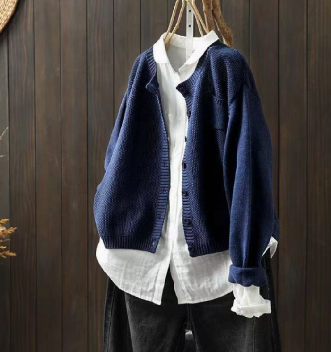 Manon - Cardigan Élégant Oversize Boutonné