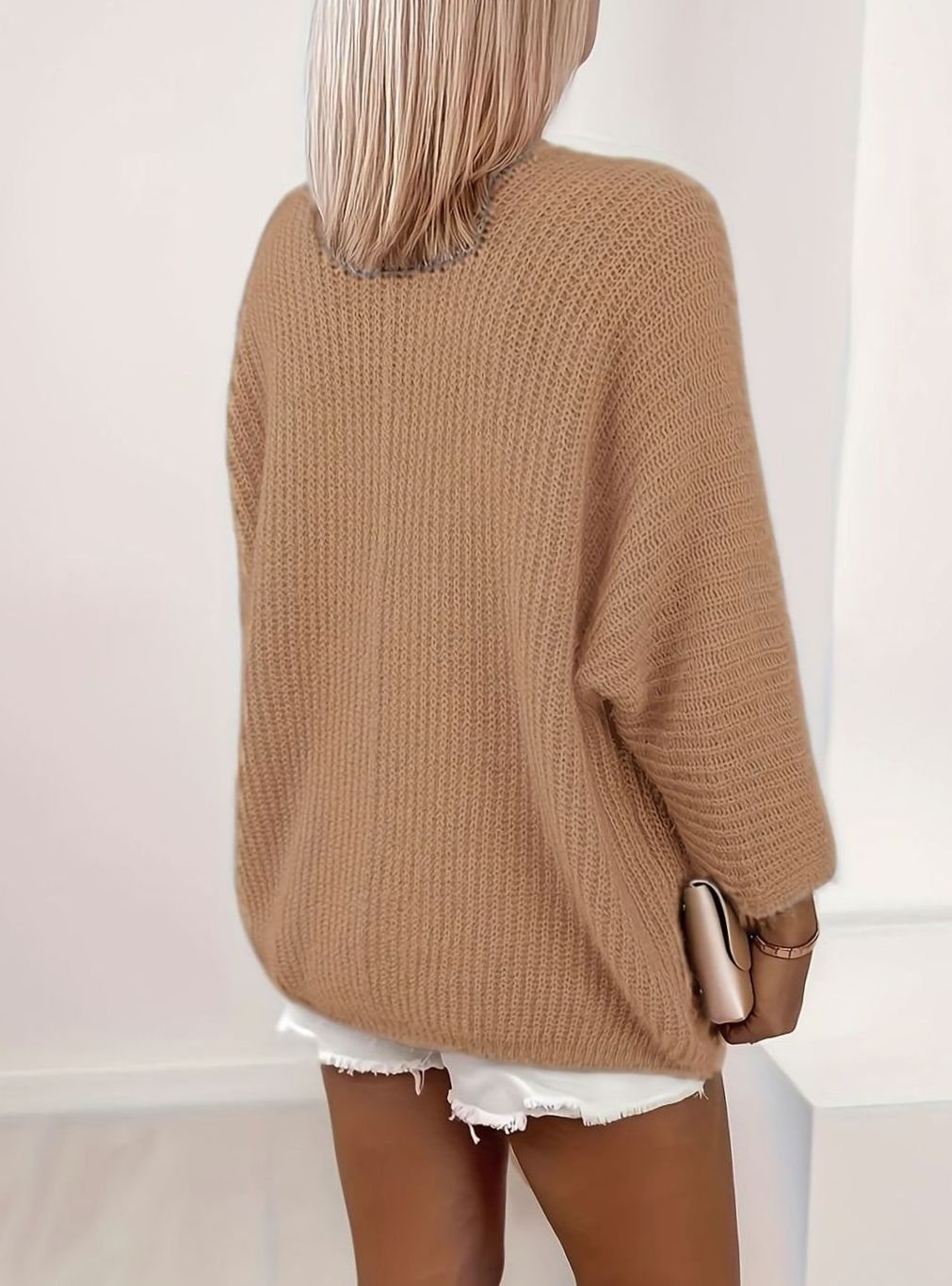Sylvie - Cardigan Élégant Oversize Maille