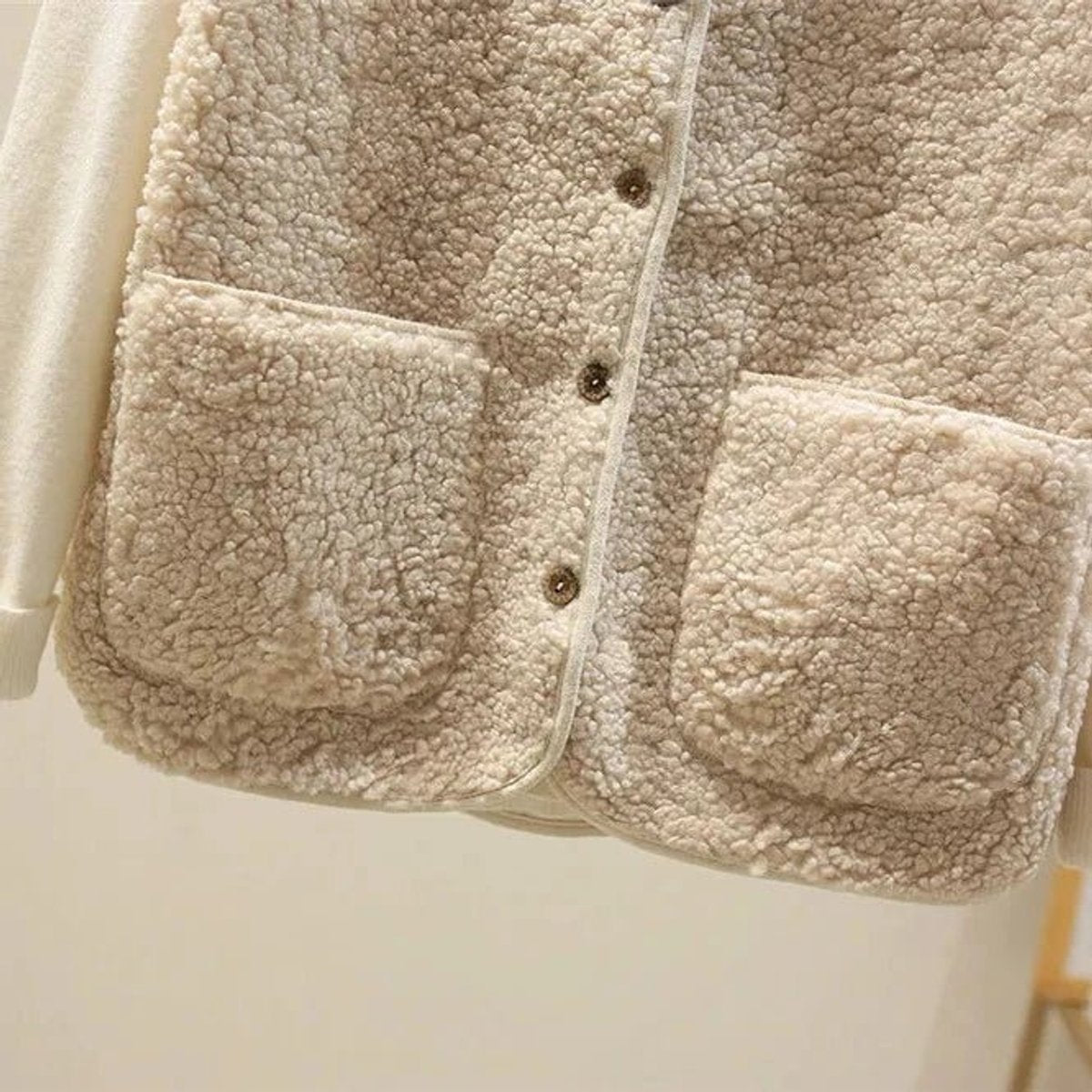 Valérie - Gilet Élégant Sherpa Sans Manches