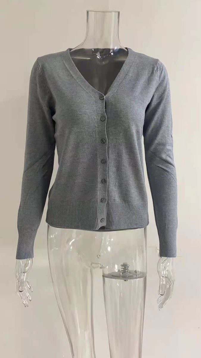 Charlotte - Cardigan Élégant Long Boutonné