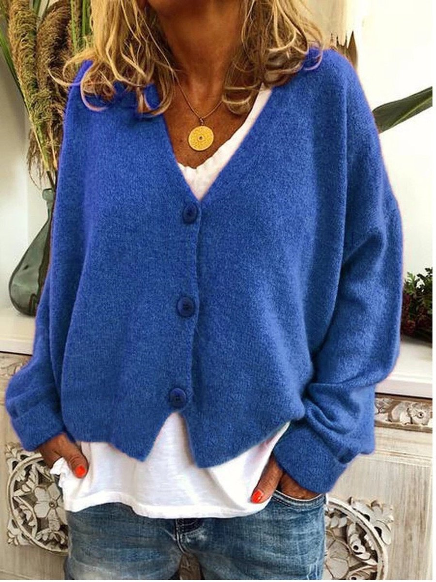 Priya - Cardigan Élégant Oversize Col V