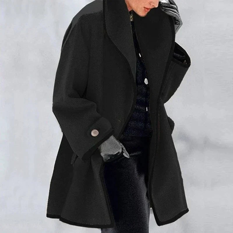 Marie - Manteau Élégant Oversize en Laine