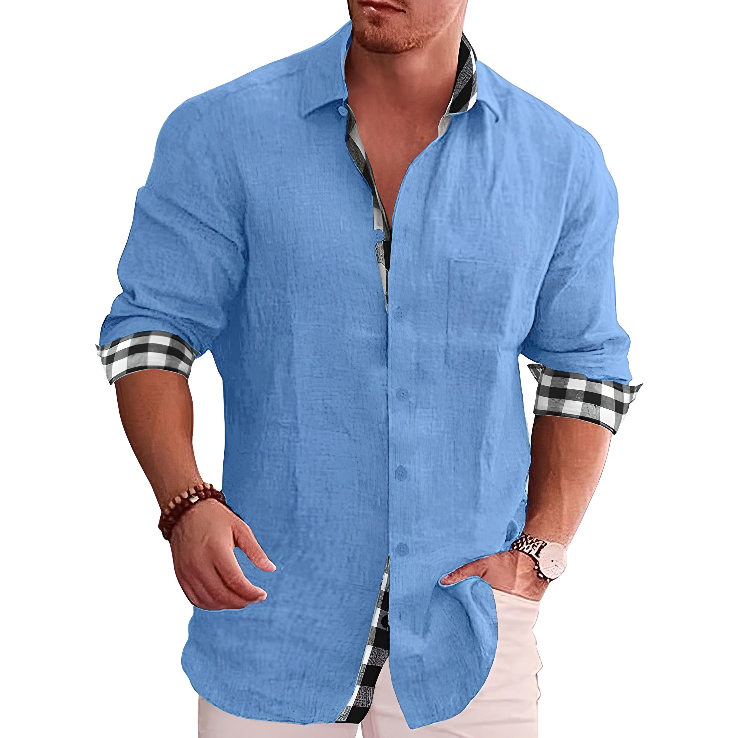 Rémi - Chemise Lin Manches Longues Été Homme