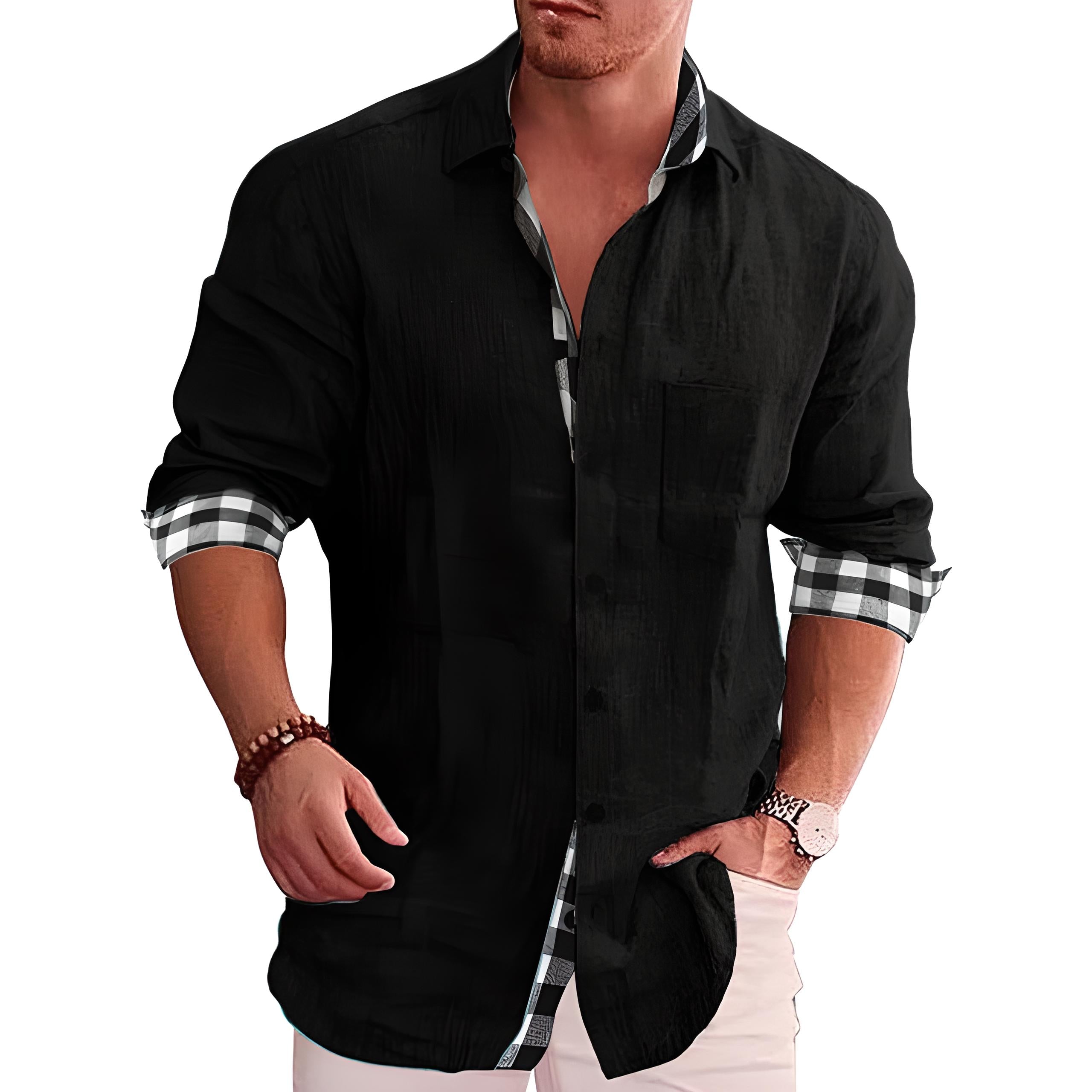 Rémi - Chemise Lin Manches Longues Été Homme