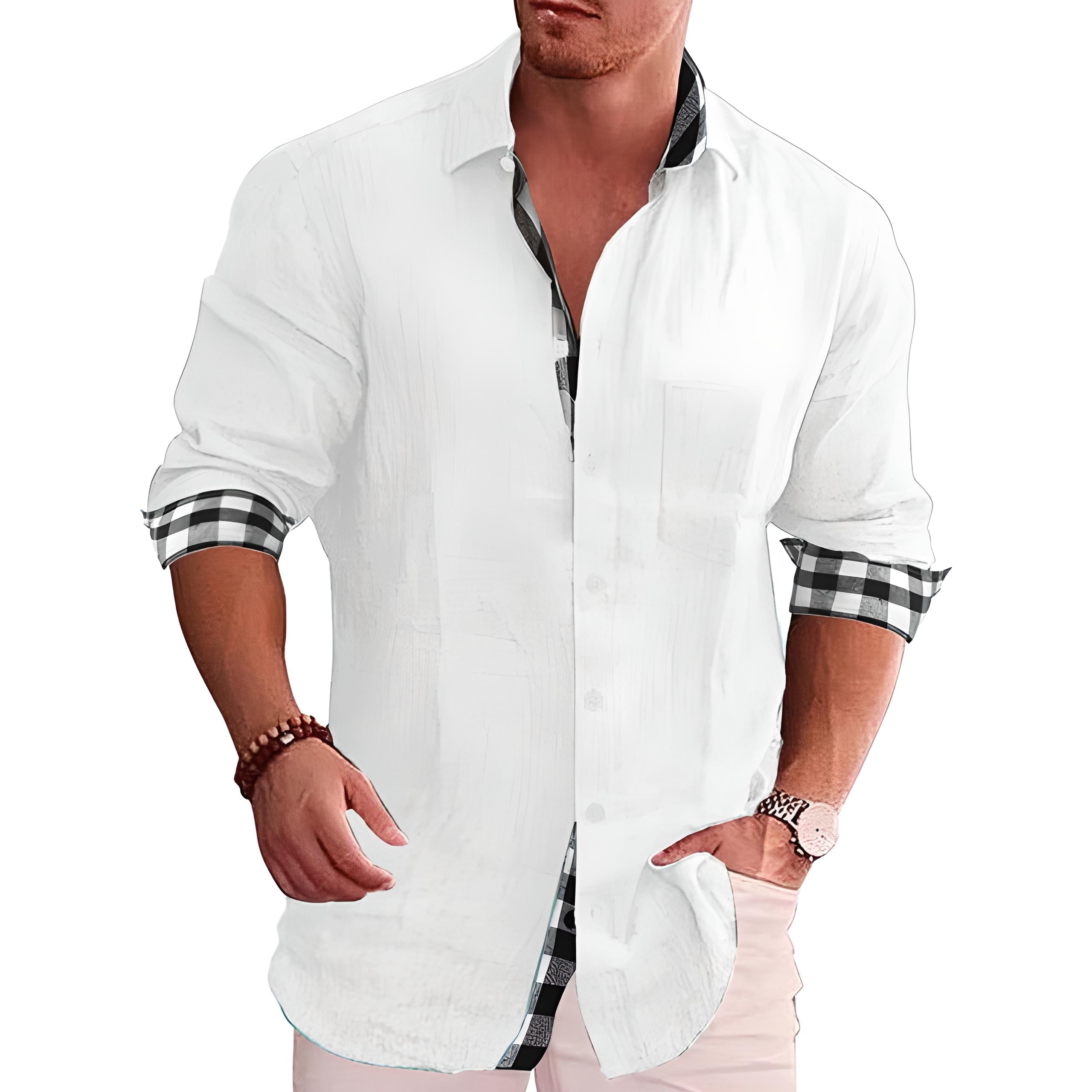 Rémi - Chemise Lin Manches Longues Été Homme