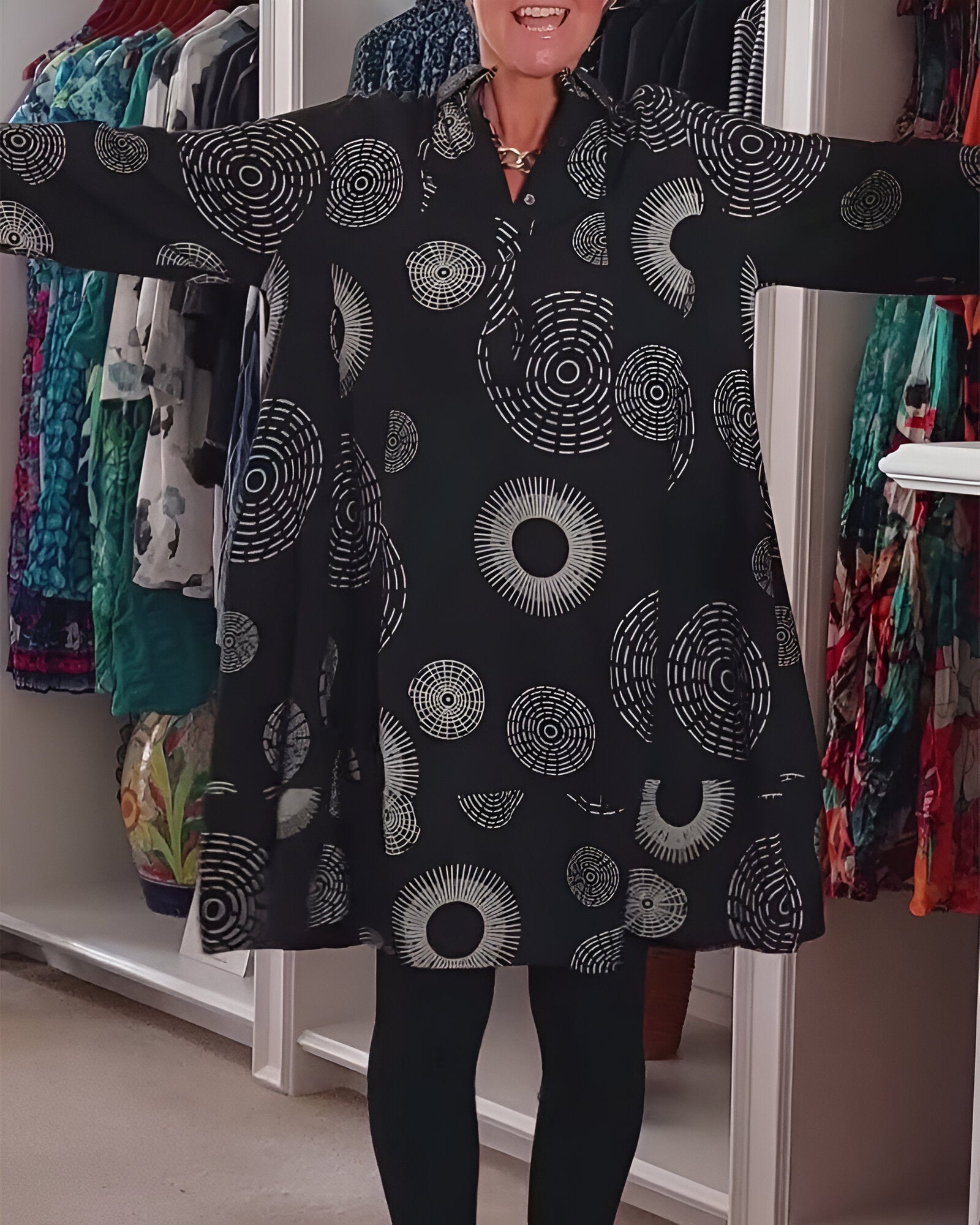 Sonia - Robe Tunique Femme Ample Imprimée