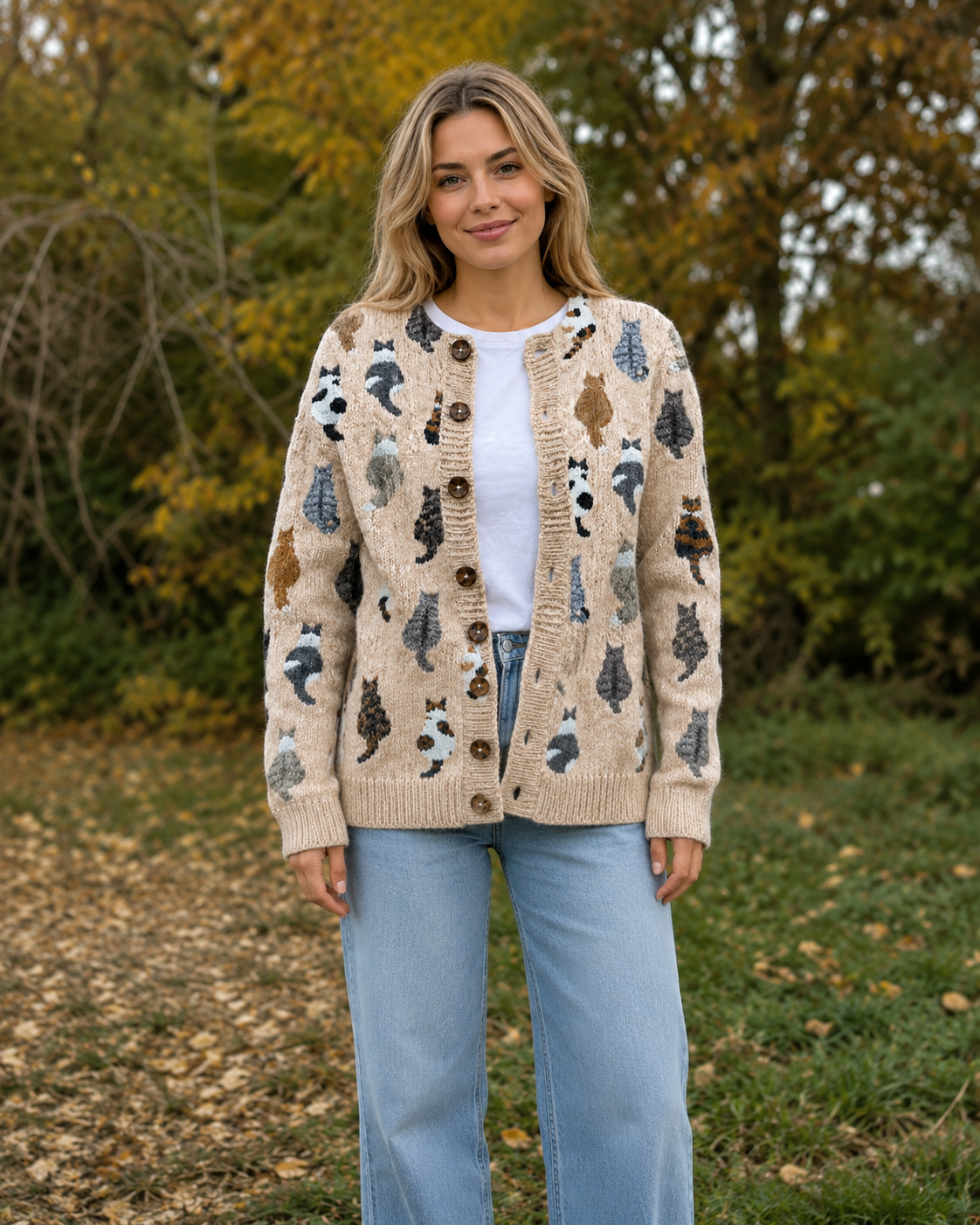 Marguerite - Cardigan Chic Imprimé Vintage