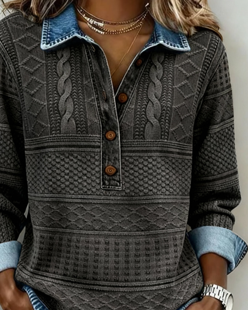 Florence | Pull Élégant Torsadé Col Polo