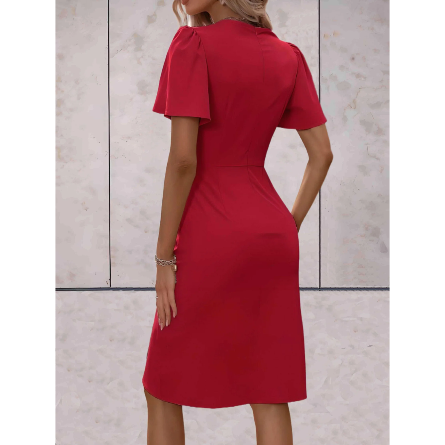 Inès - Robe Portefeuille Raffinée