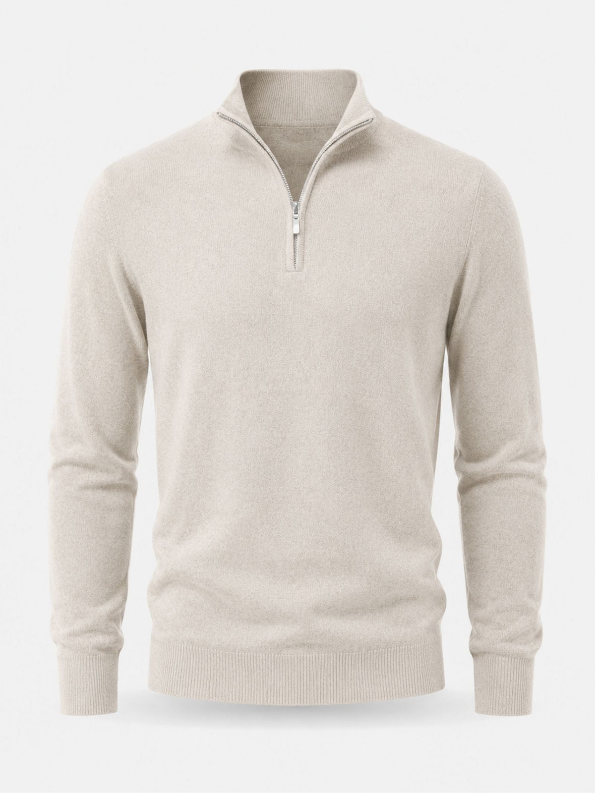 Julien - Pull Élégant Col Zippé Laine