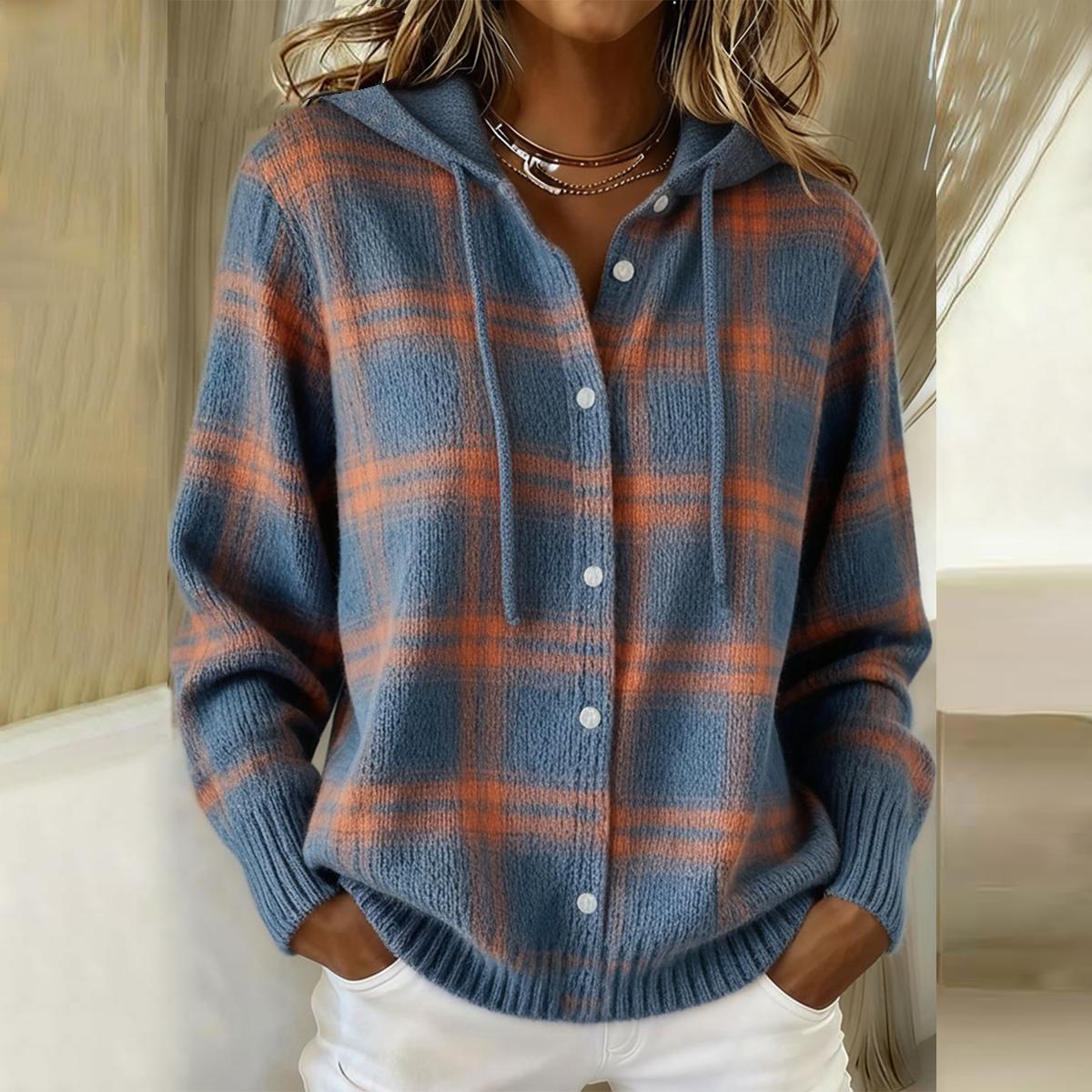 Juliette - Cardigan Chic Vichy Capuche
