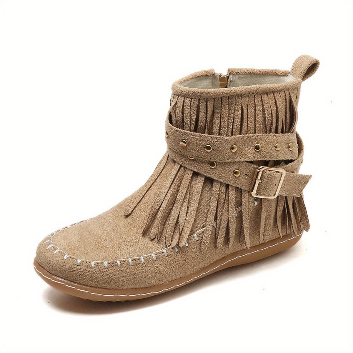 Aurélie - Bottines Chic Franges Boucle